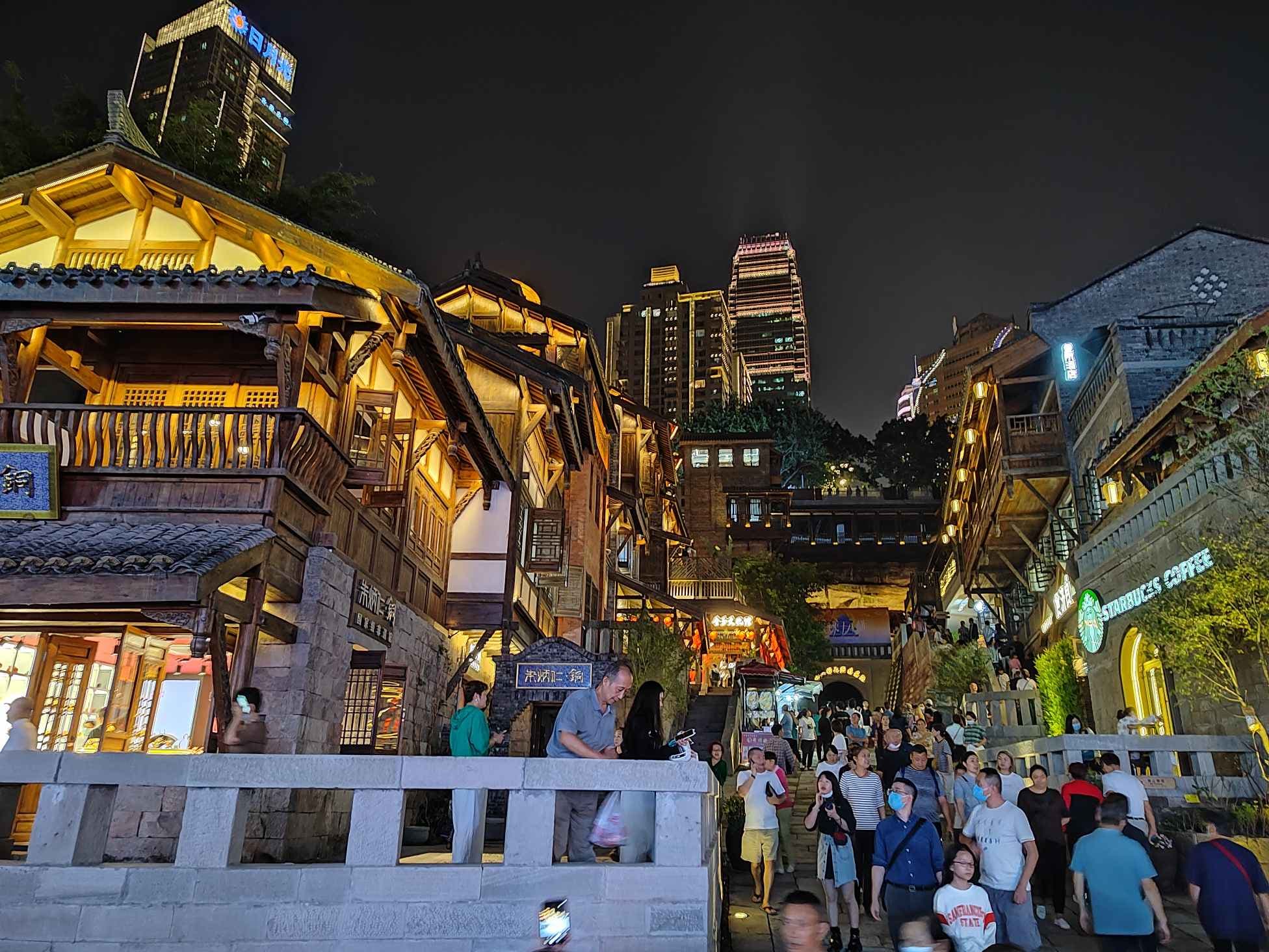 Lantern-lit stone lanes in Chongqing’s Eighteen Steps district